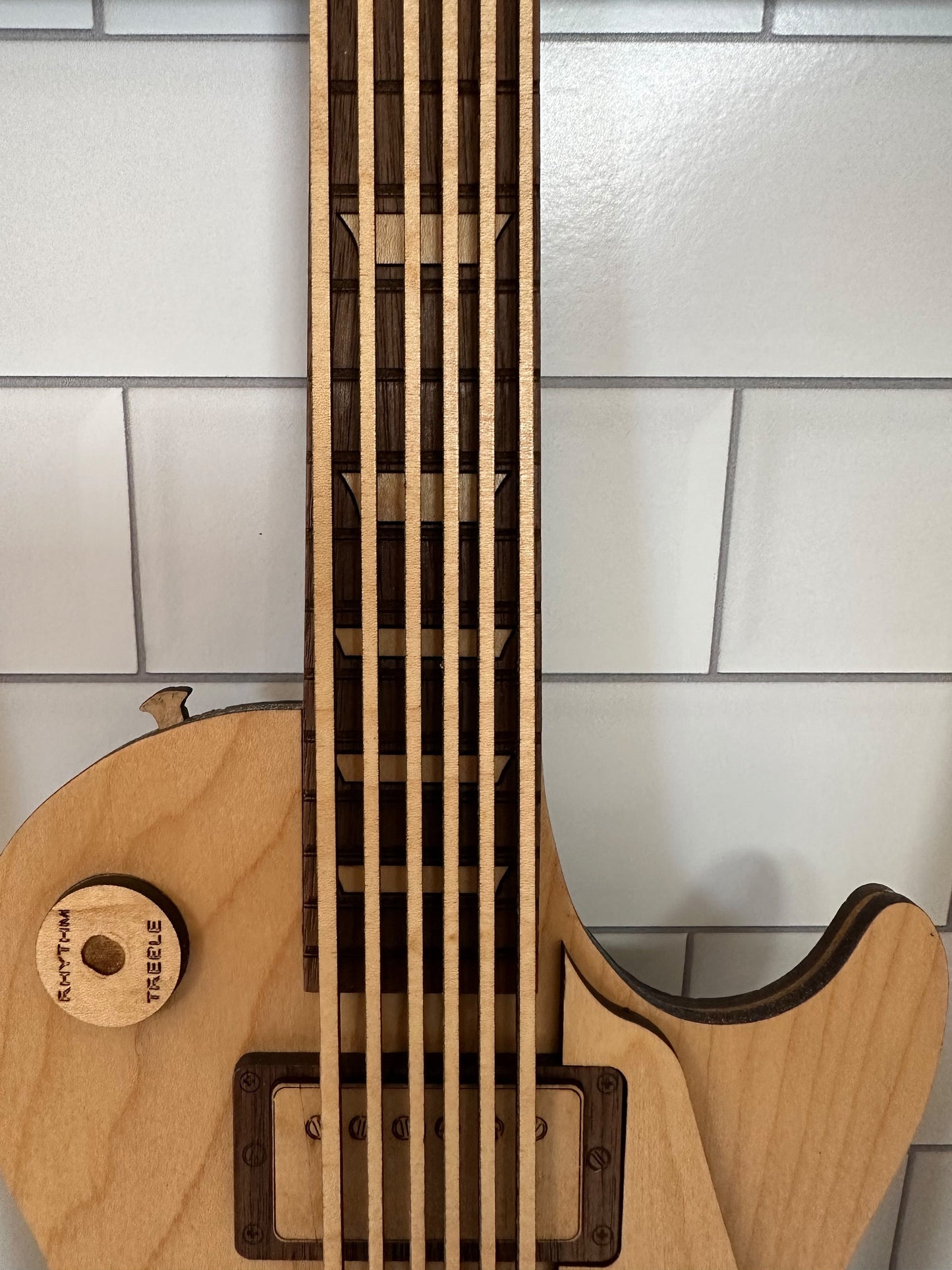 Electric Guitar Wall Art: Laser Cut LP Style, Wood Wall Art