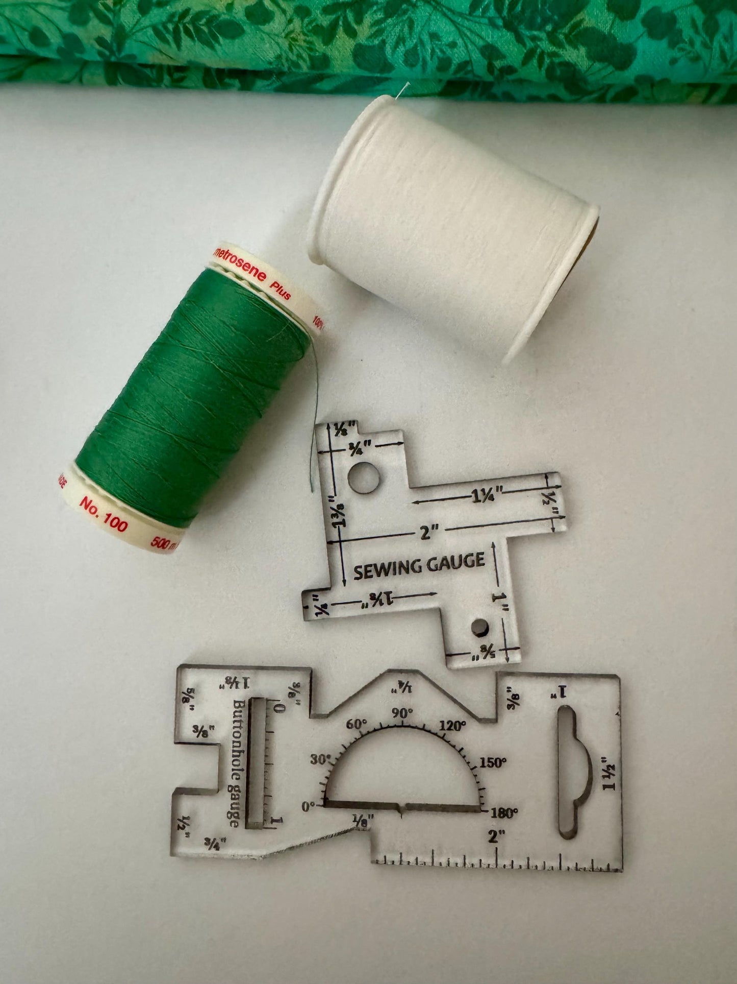 14-in-1 Acrylic Sewing Gauge: Seam & Hem Guide