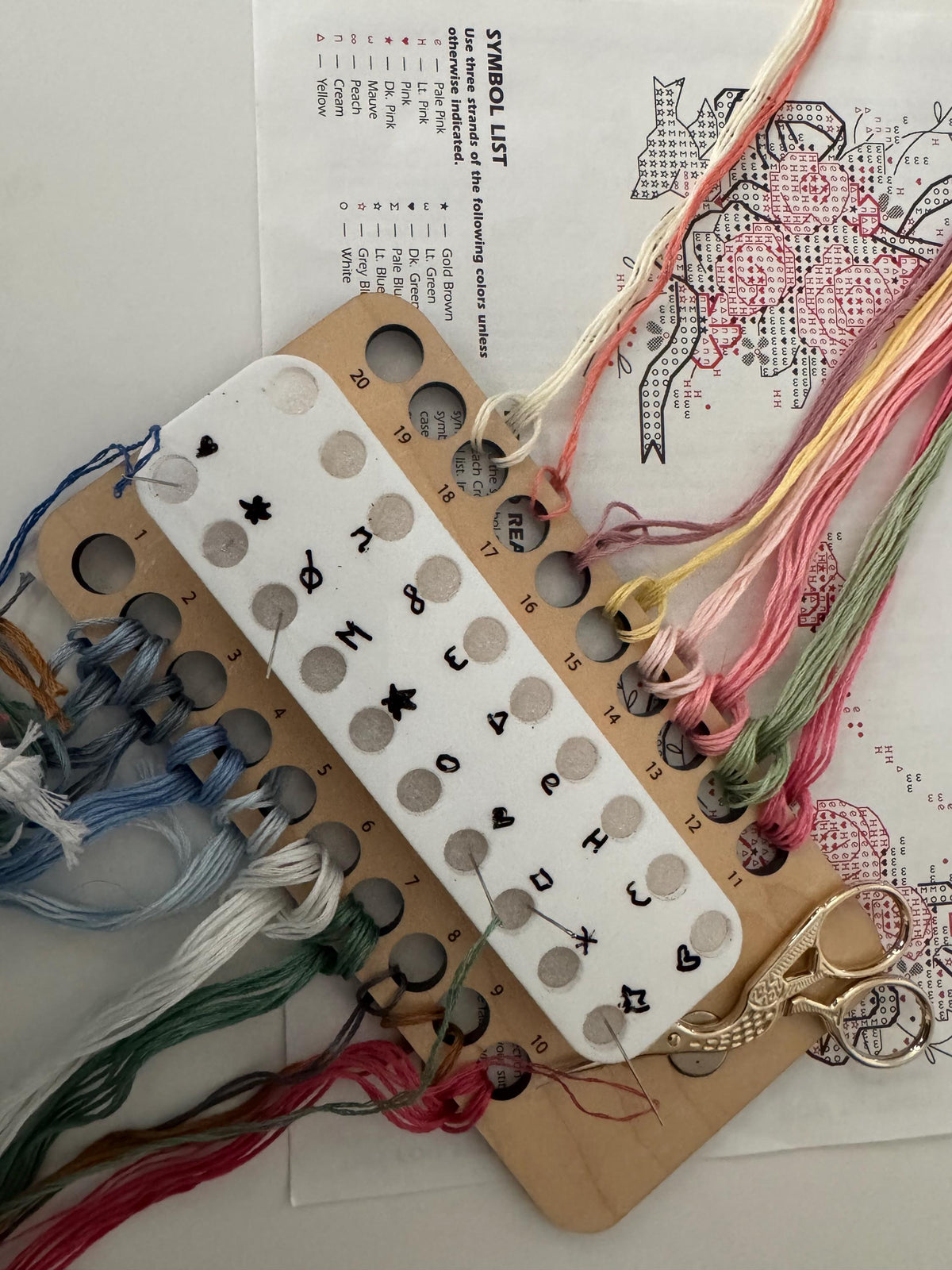 Embroidery WIP Organizer, Floss and Needle Project Organizer