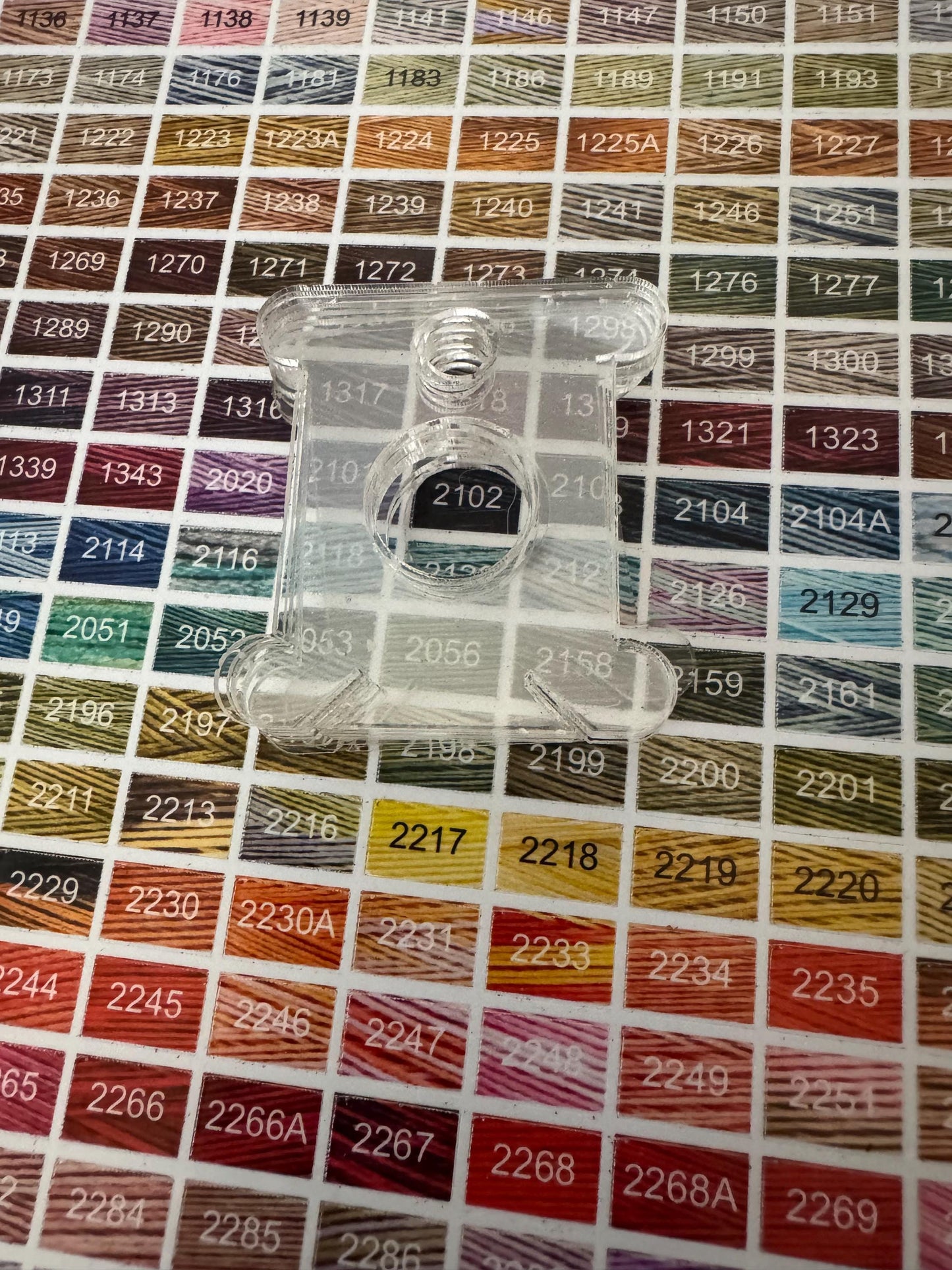 WDW 6 Strand Color Stickers for Bobbins, Embroidery Bobbin labels, Floss Drop Color Labels, Weeks Dye Works Labels