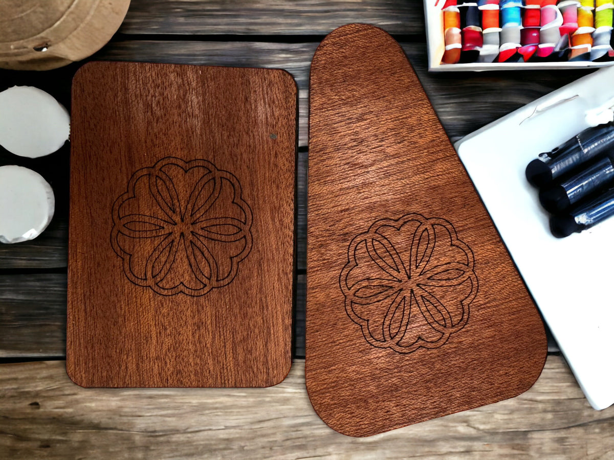 Cherry Wood Needle Case: Magnetic Embroidery Needle Holder