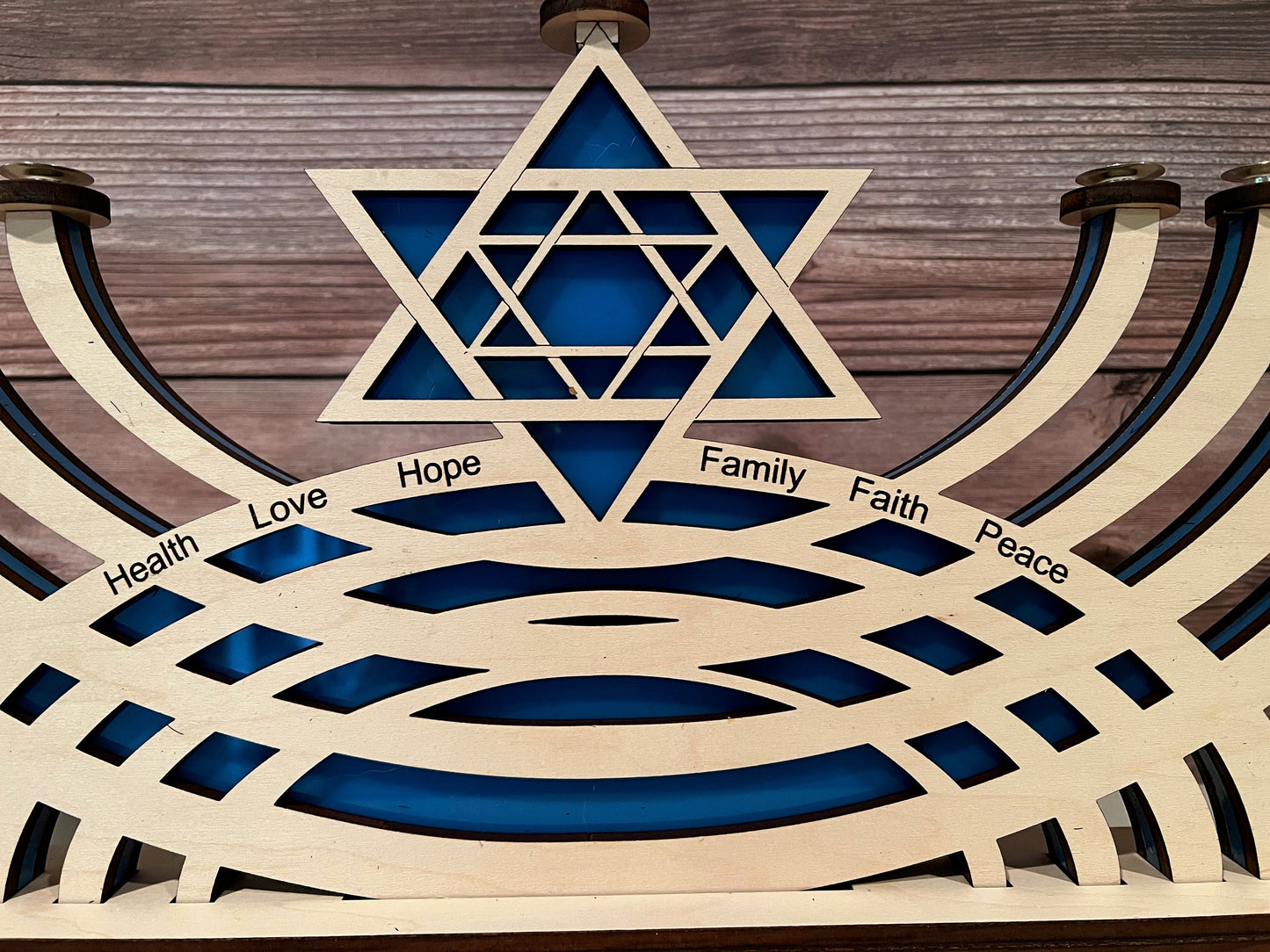 Handcrafted Maple Hanukkiah | Personalized Hanukkah Menorah | Custom Engraved | Jewish Gift | Bar Bat Mitzvah Gift