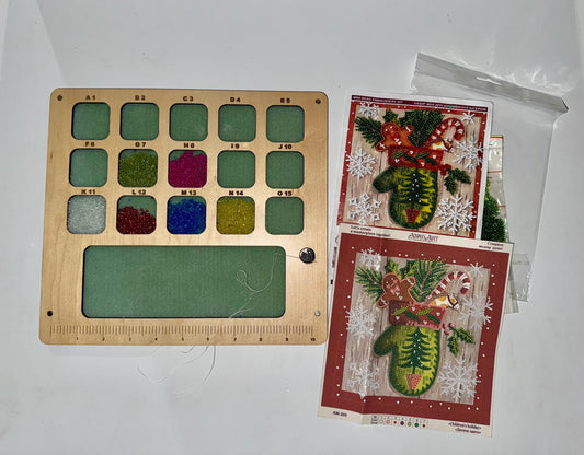Embroidery Beading Tray: Jewelry Bead Organizer with Magnetic Cover