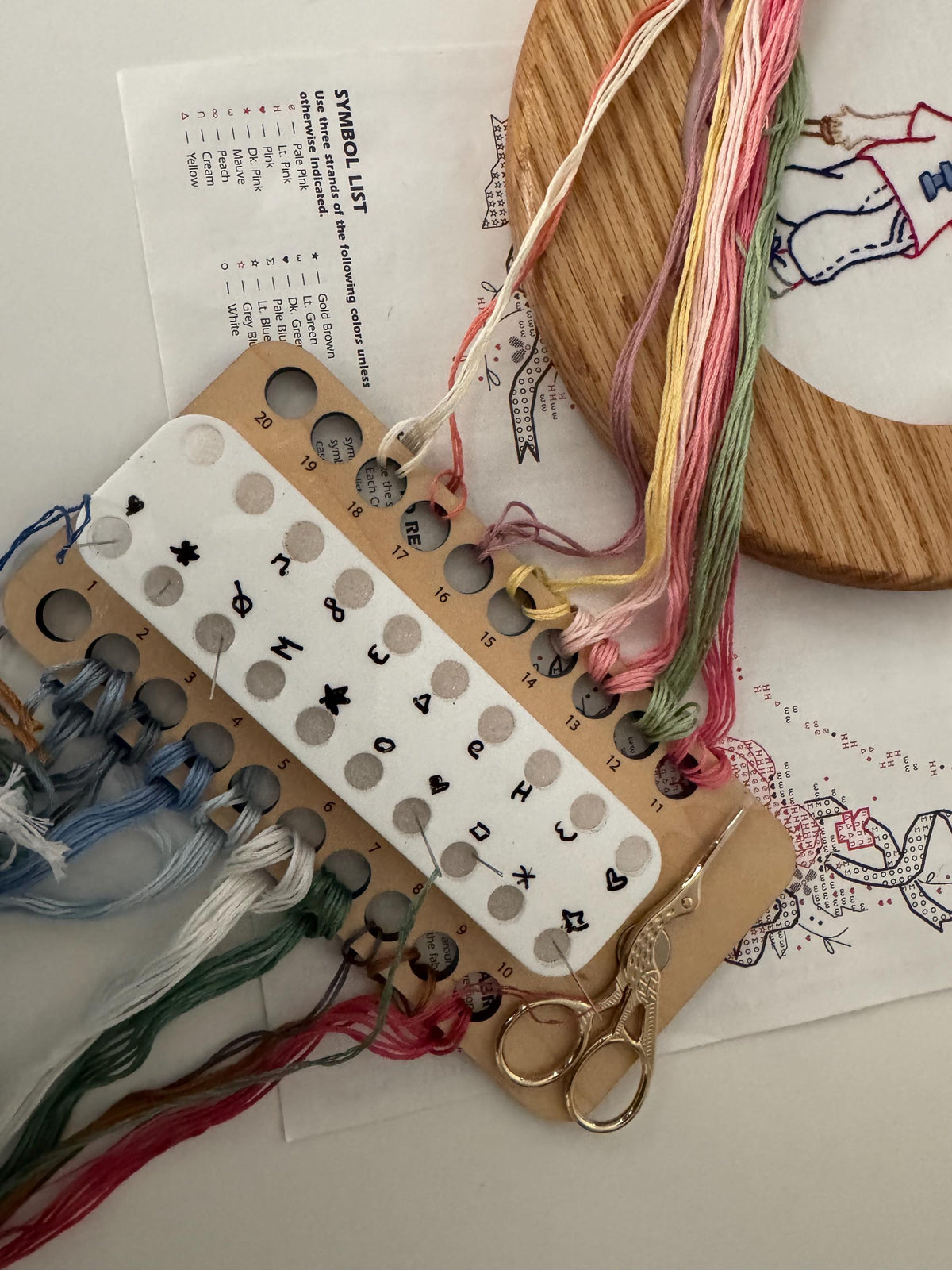 Embroidery WIP Organizer, Floss and Needle Project Organizer