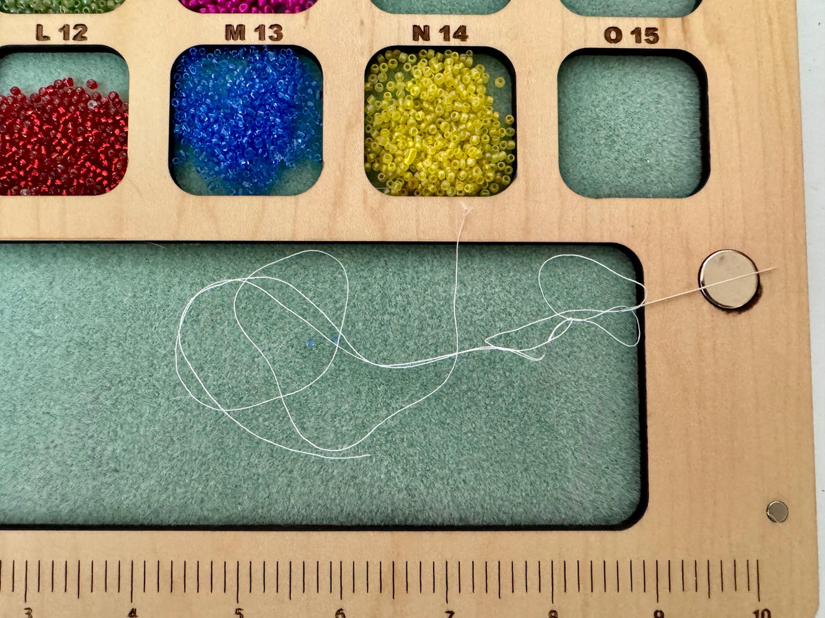 Embroidery Beading Tray: Jewelry Bead Organizer with Magnetic Cover