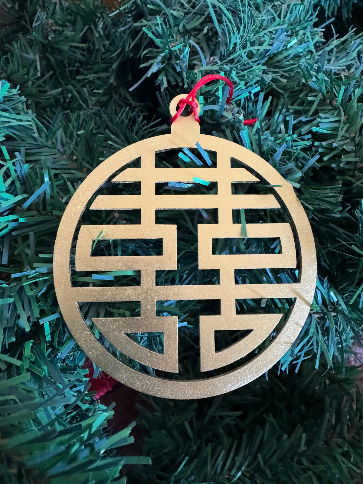 Double Happiness Ornament, Wedding Favor, Christmas Decoration, Chinese New Year