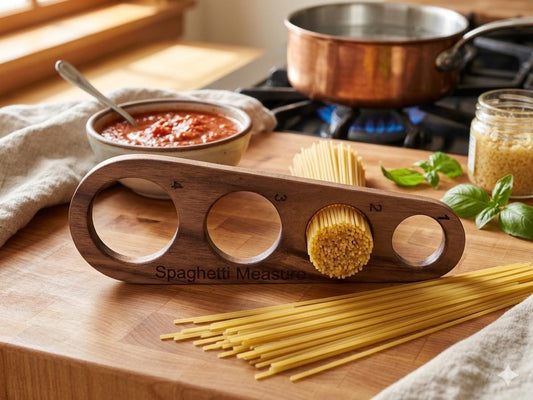 Solid Walnut Spaghetti Measuring Tool. Handmade, can be personalized
