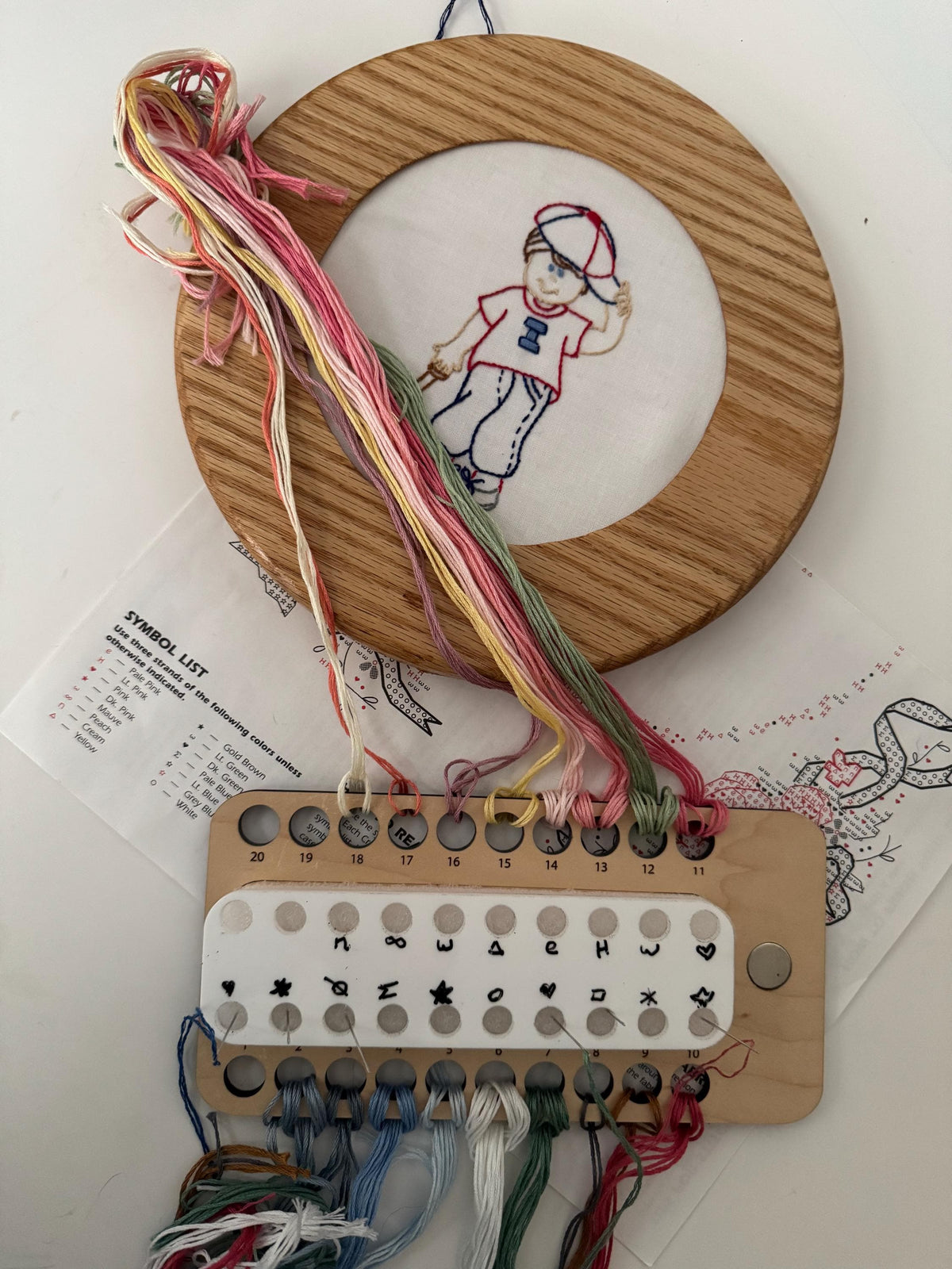 Embroidery WIP Organizer, Floss and Needle Project Organizer