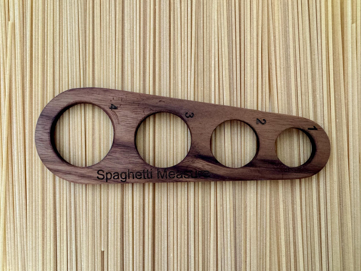 Solid Walnut Spaghetti Measuring Tool. Handmade, can be personalized