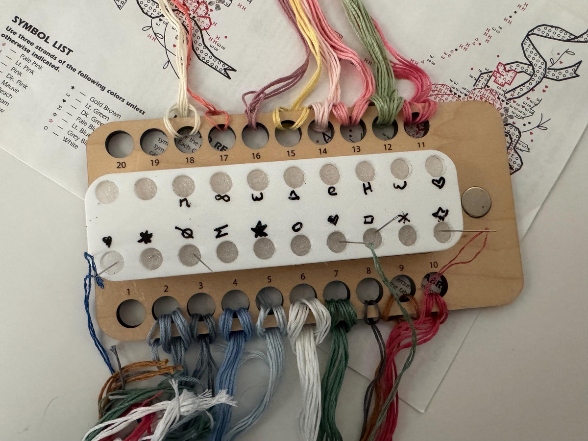 Embroidery WIP Organizer, Floss and Needle Project Organizer