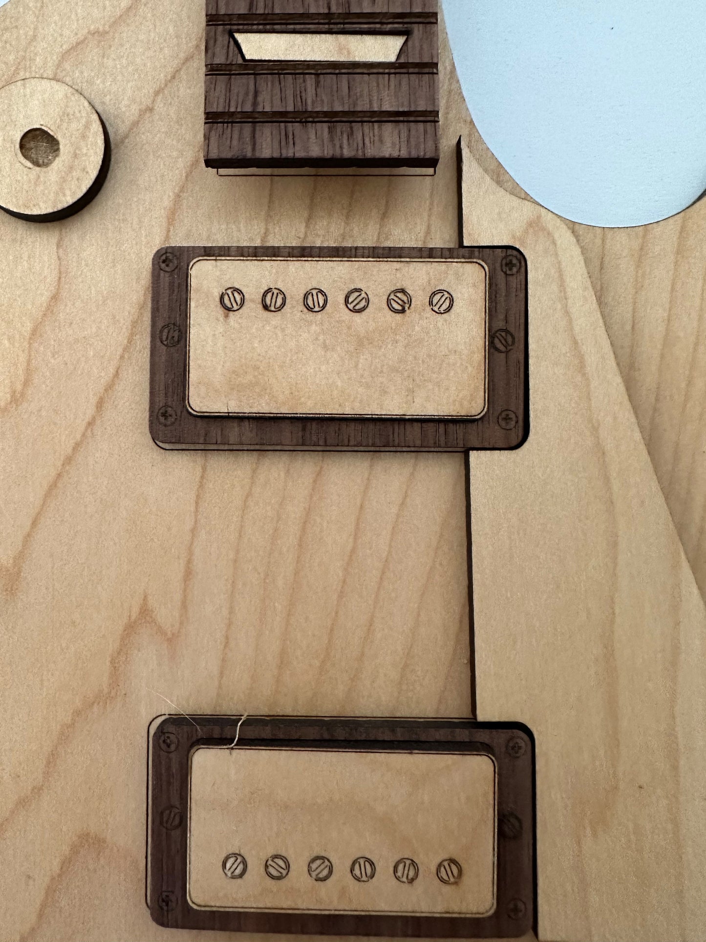 Electric Guitar Wall Art: Laser Cut LP Style, Wood Wall Art