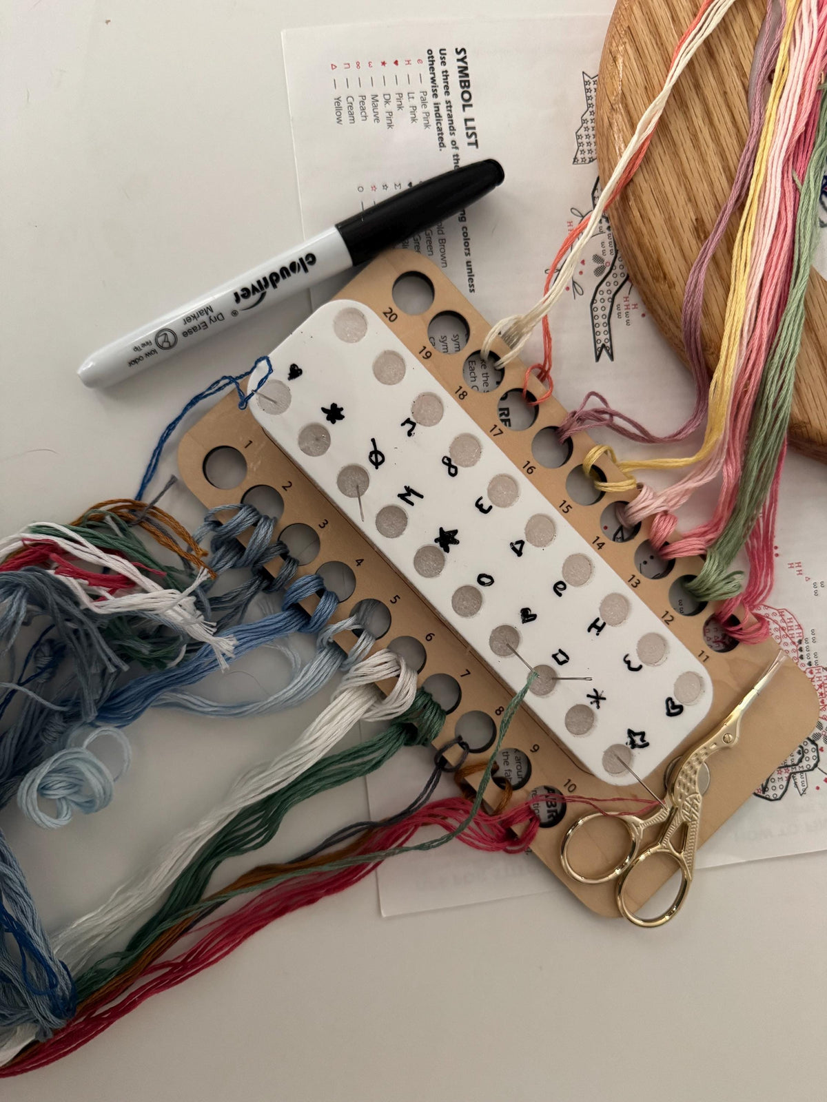 Embroidery WIP Organizer, Floss and Needle Project Organizer
