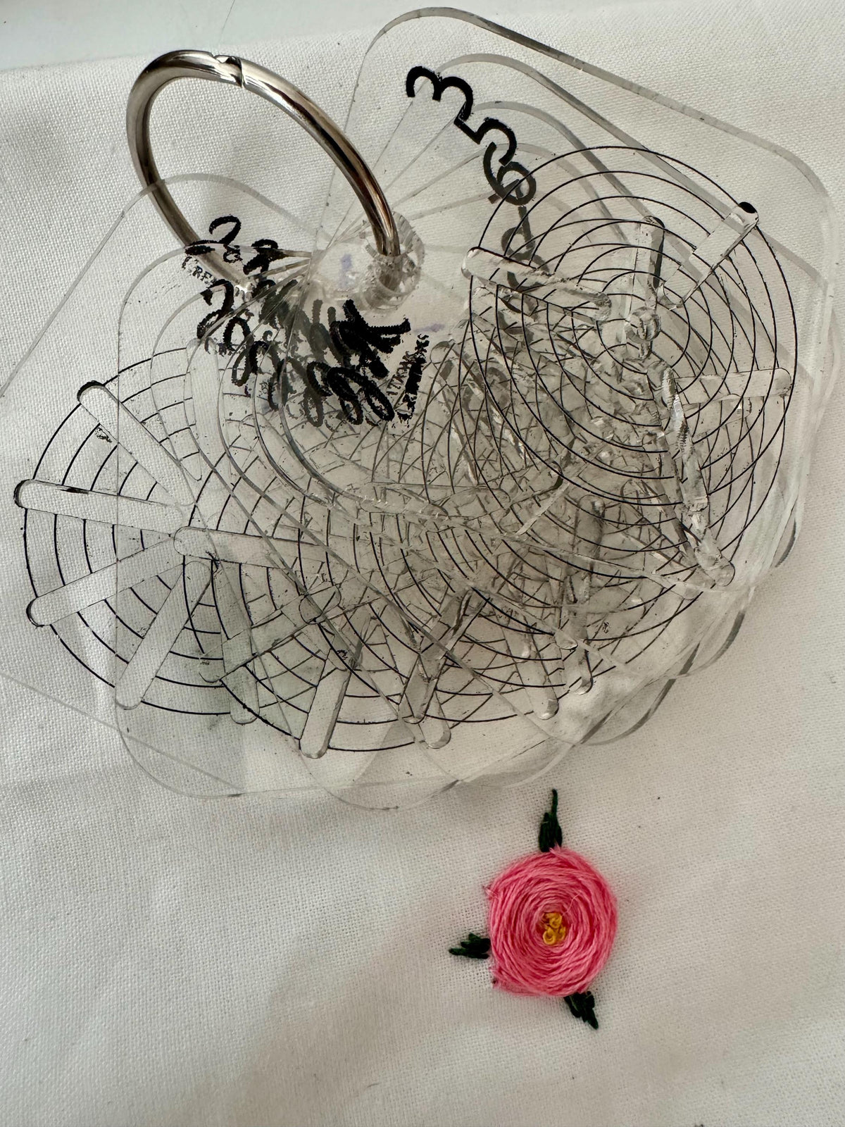 Embroidery Flower & Spoke Templates: Needlework Wheel Design