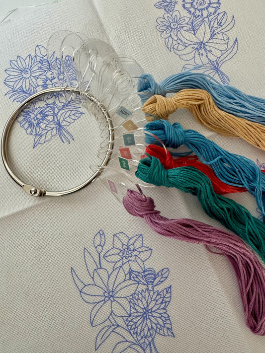 Clear Acrylic Teardrop Floss Drops: Embroidery Thread Organizer