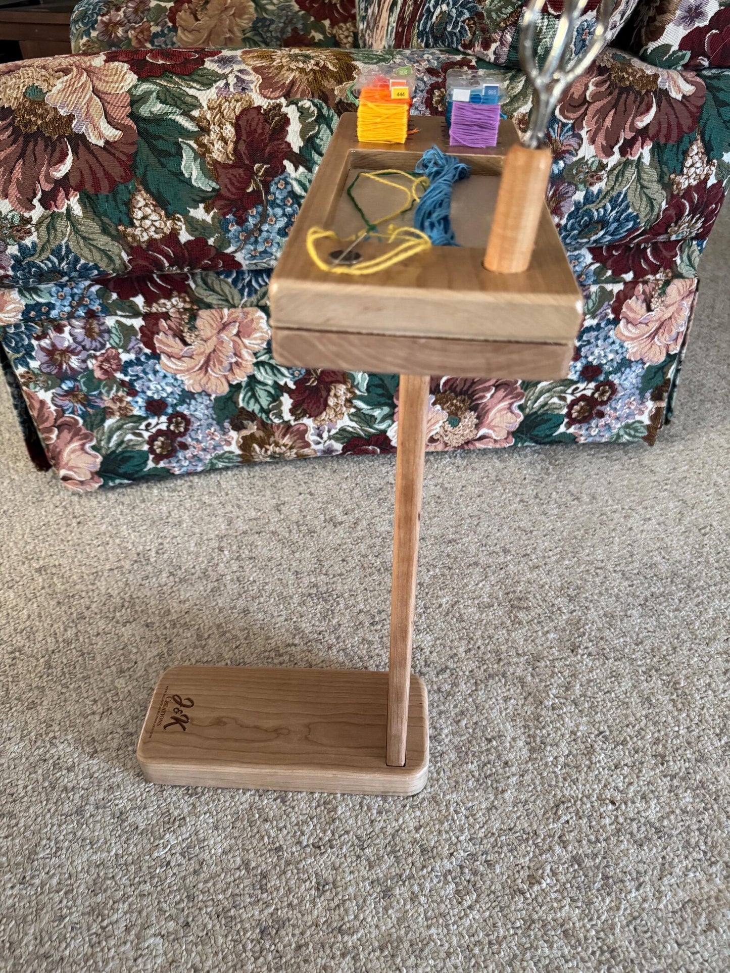 Handcrafted Wood Needlework Organizer