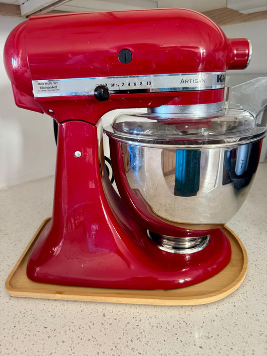Stand Mixer Sliding Tray, Solid Oak, KitchenAid Accessory (3 Sizes)